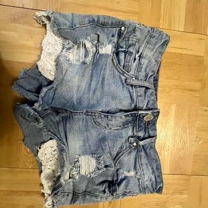 Urban Heritage Blue Denim Shorts